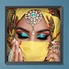 >SALE<5D DIY Full Round Drill Diamond Painting Veiled Girl Kit Home Decoration 30x30cm