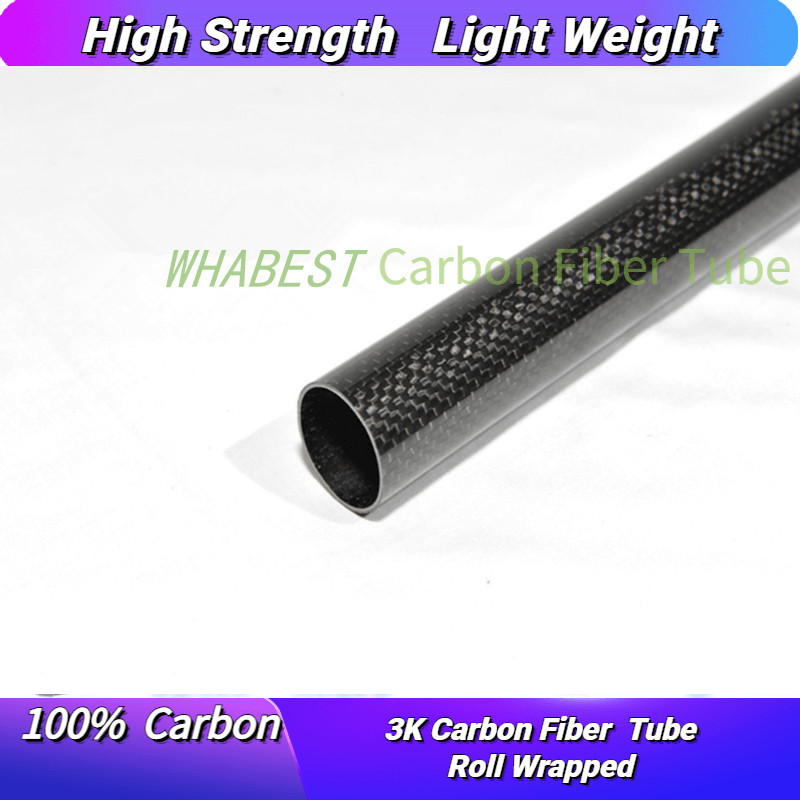 OD 14mm X ID 10mm 12mm 13mm X 500MM 100% Roll Wrapped Carbon Fiber Tube 3K /Tubing 14*10 14*12 14*13 Plain Glossy/Twill Glossy