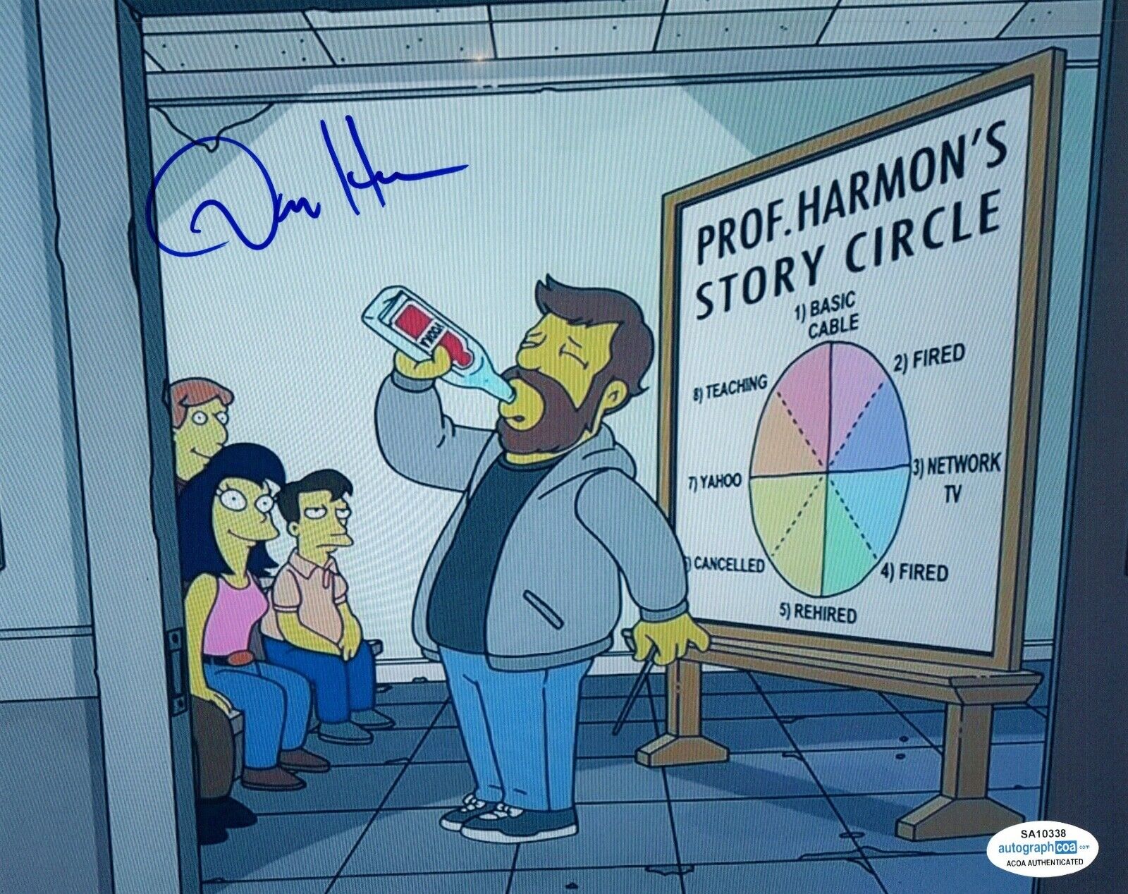 Dan Harmon Signed Autographed 8x10 Photo Poster painting RICKY & MORTY The Simpsons ACOA COA