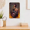 Pin up girl - Panneaux en &eacute;tain m&eacute;tallique(30*40cm)