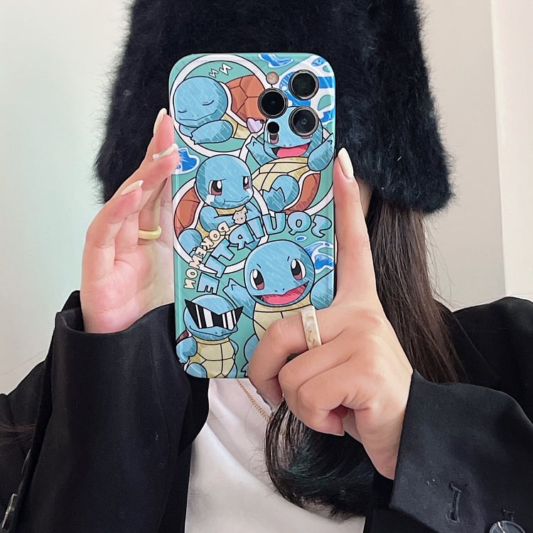 Pokemon Kawaii Gengar Squirtle Phone Case For Iphone weebmemes