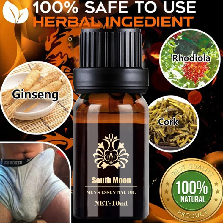 South Moon Male Private Part Essential Massage Oil Penis Enlargement Thickening Penis Energy Longer Oil for Adult Sex