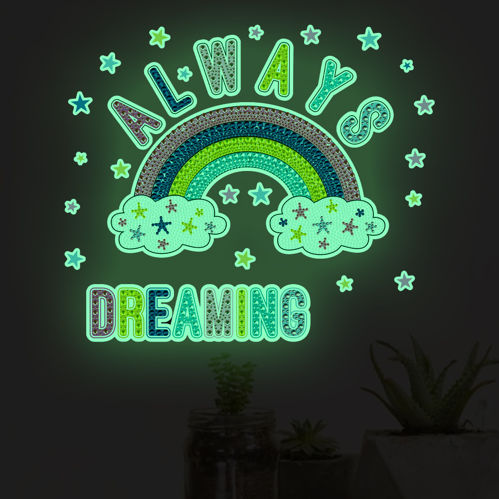 

Luminous Cartoon Rainbow - 5D DIY Craft Sticker, 501 Original