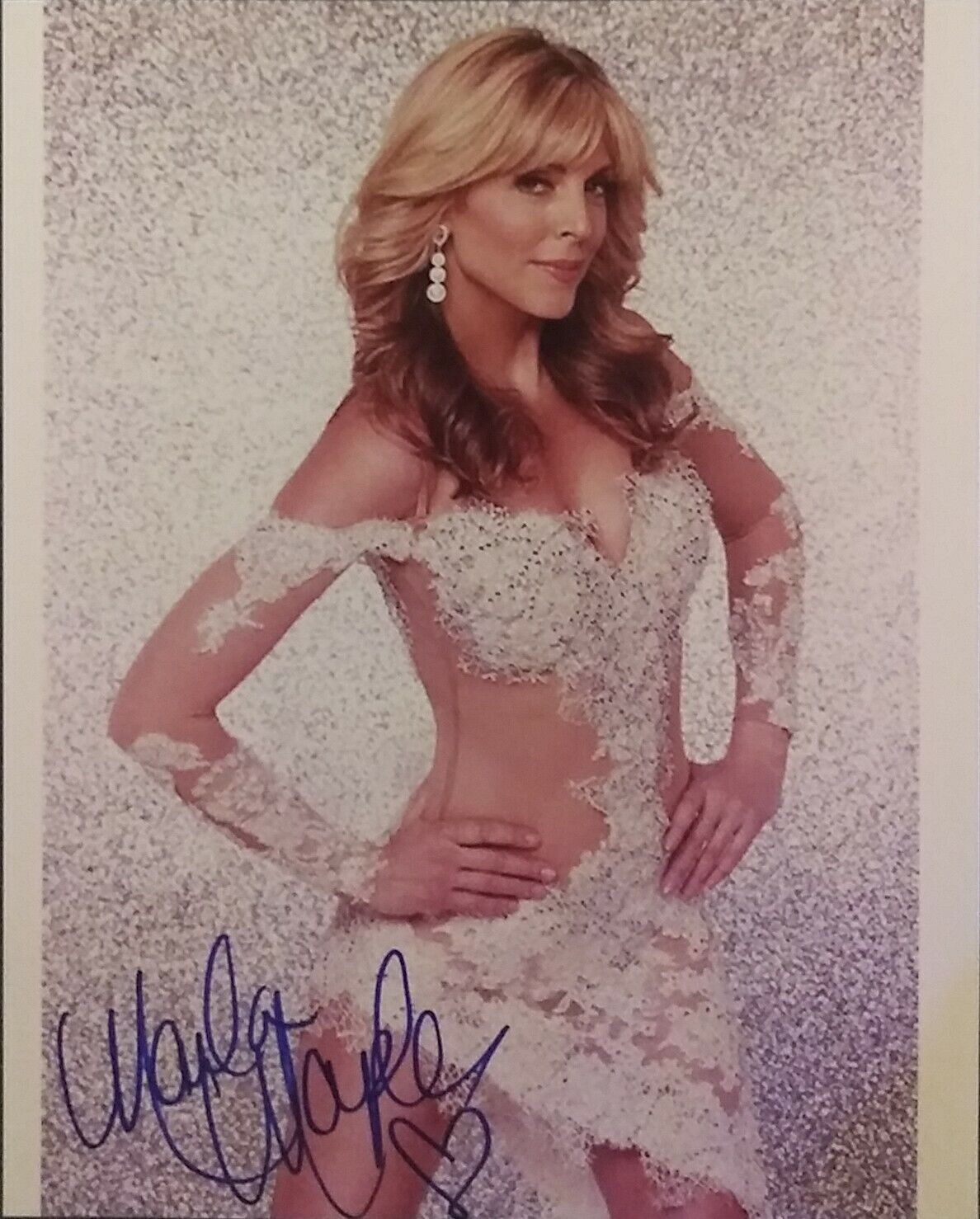 Marla Maples signed 8 x 10