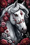Luxury AB Velvet Diamond Painting Kit - Rose Warhorse