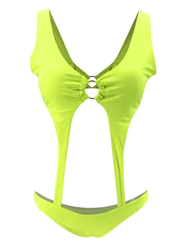 Sexy Hollow Backless One-Piece Swimwear