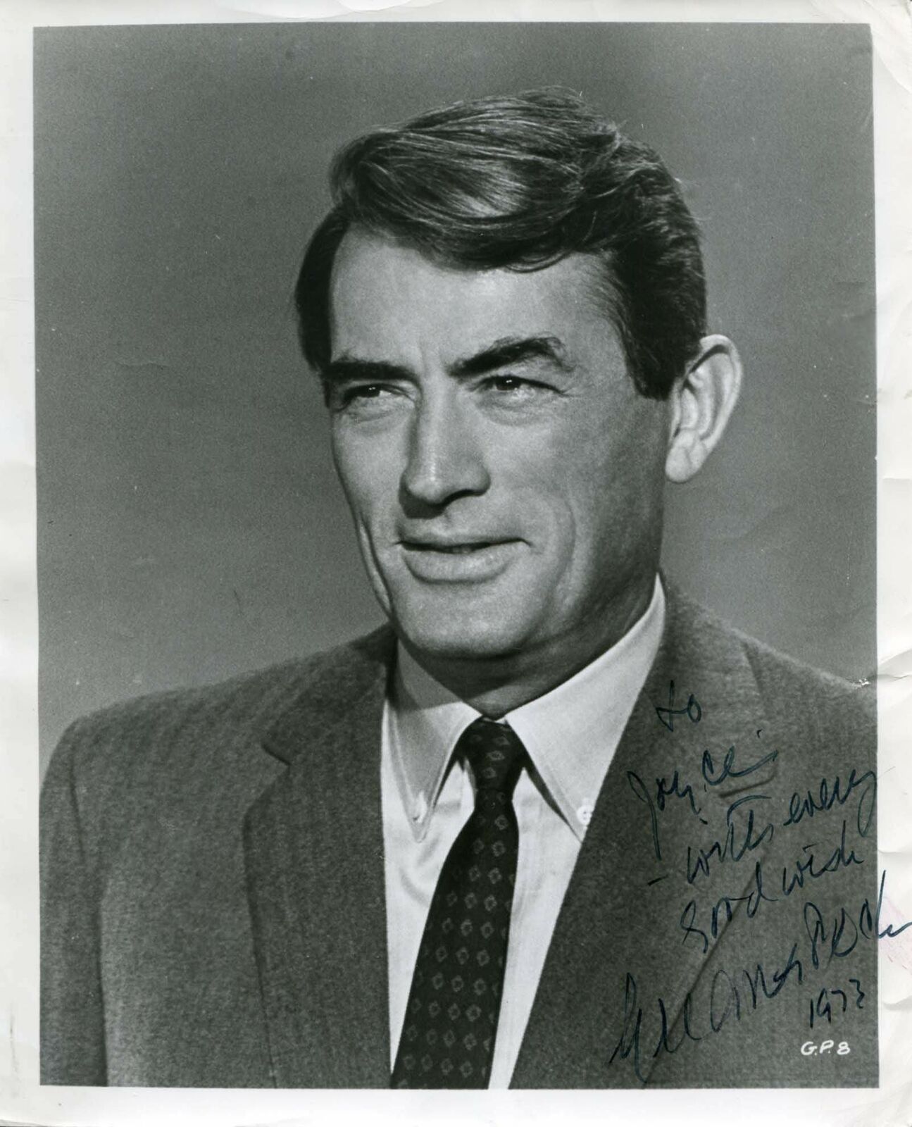 Gregory Peck (+2003) TOP autograph, signed vintage Photo Poster painting