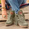 Women's Retro Fringe Moccasin Warm Leather Boots