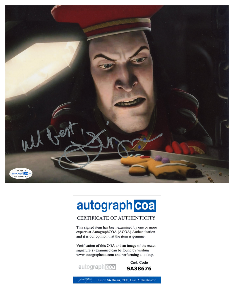 JOHN LITHGOW SIGNED 8X10 Photo Poster painting AUTOGRAPHED SHREK