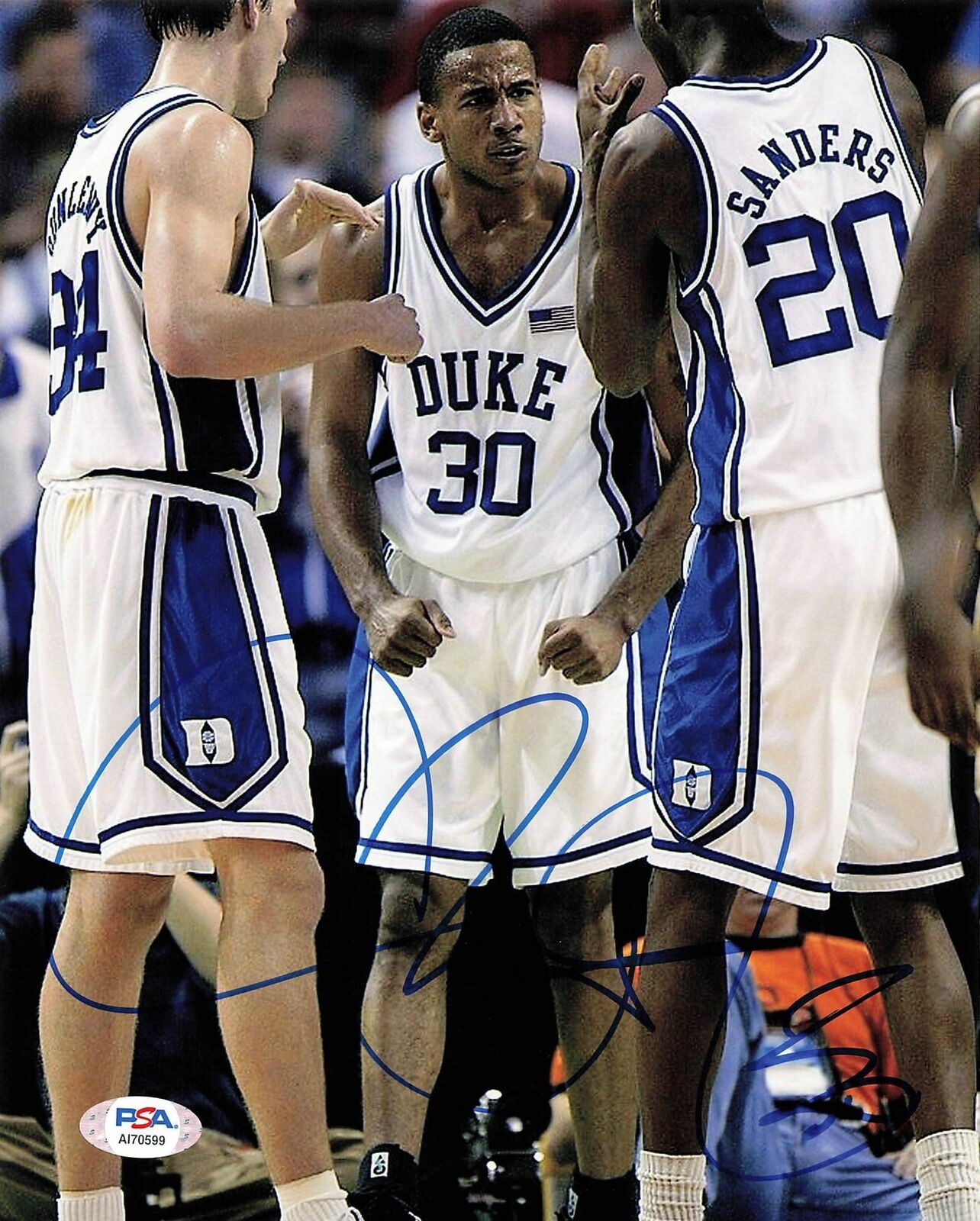 Dahntay Jones signed 8x10 Photo Poster painting PSA/DNA Duke Blue Devils Autographed