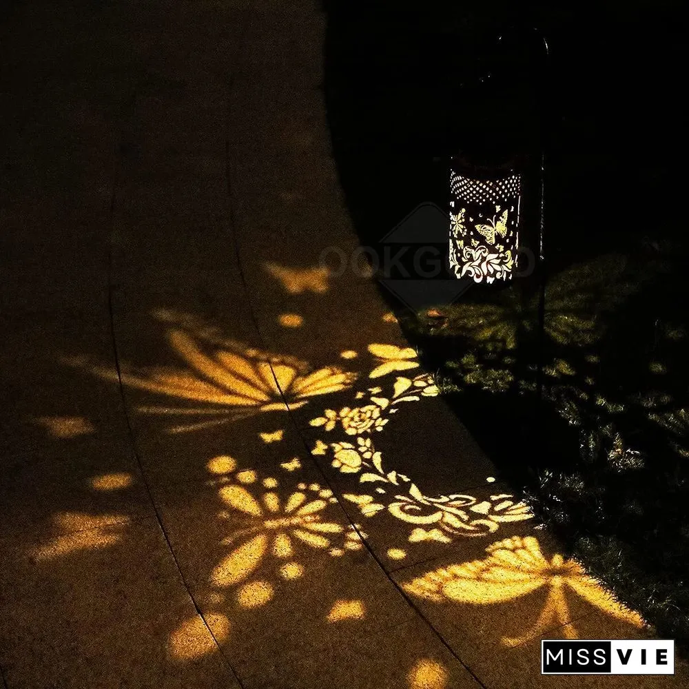 Waterproof Solar Metal Lantern For Outdoor Decoration