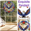 Animal Suncatcher Eagle Crystal Painting Ornaments Hanging Kit for Home Window Wall