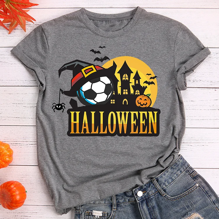 Soccer Football Halloween   T-Shirt Tee-597368-Annaletters