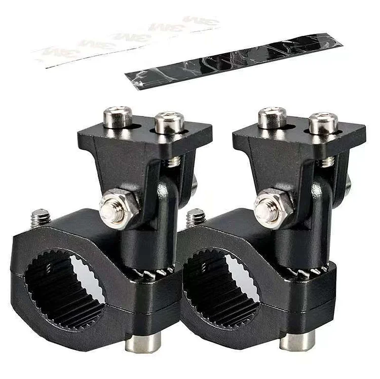 2 PCS Black Motorbike Lamp Brackets Light Holder Motorcycle Accessories