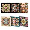 6pcs Diamond Painting Mandala Greeting Card Kits with Envelopes for Family Friend Gifts
