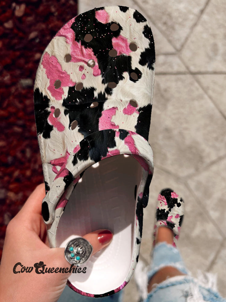 Vintage Art Print Casual Hole Slippers Multicolor / 36