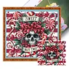 Skull Flowers-11CT Stamped Cross Stitch 50*45cm/19.69*17.72in