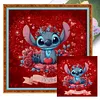 Red Heart Stitch-11CT Stamped Cross Stitch 40*40cm/15.75*15.75in