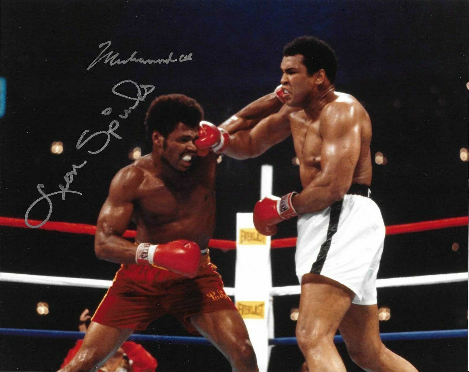 Muhammad Ali / Leon Spinks Autographed Signed 8x10 Photo Poster painting REPRINT