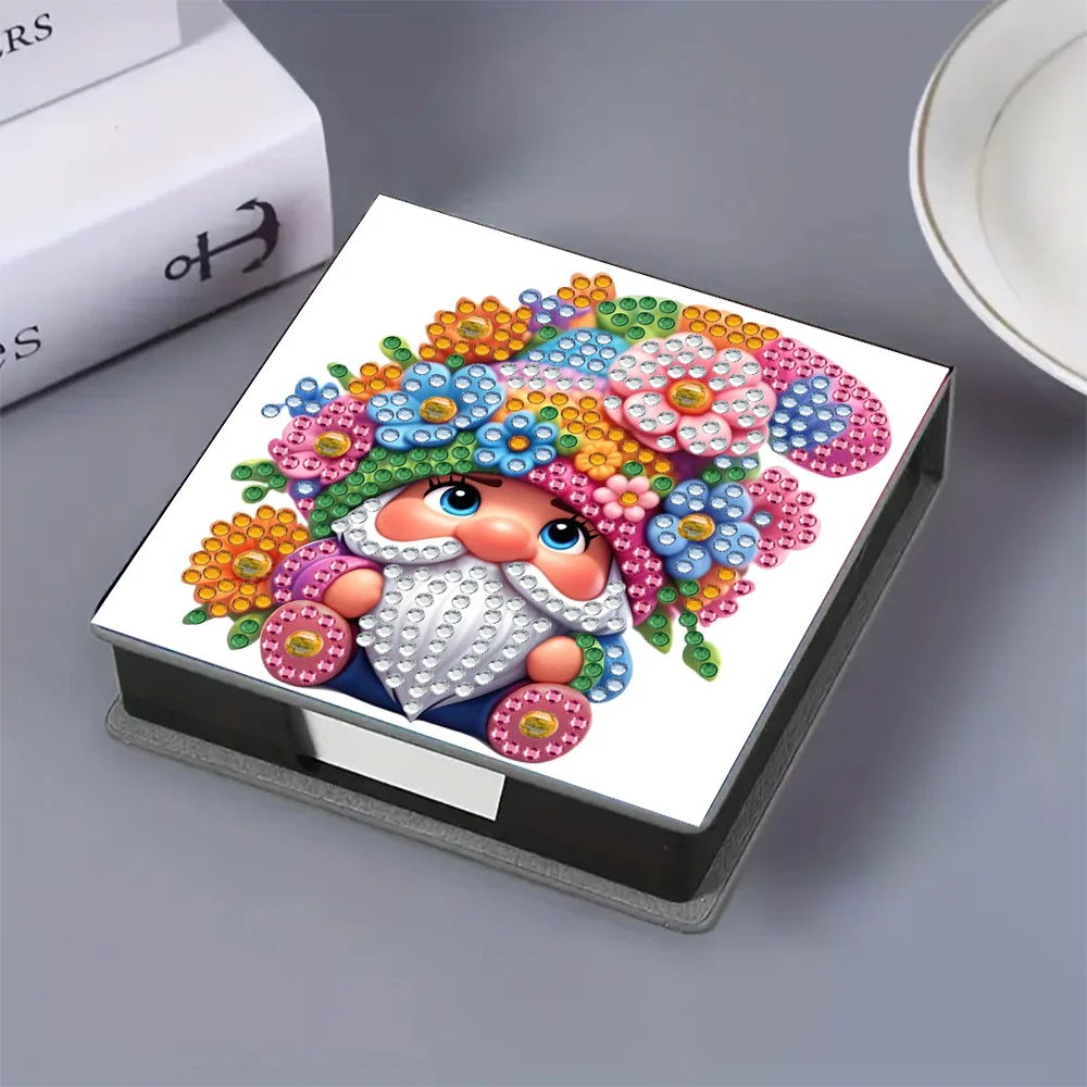 5D DIY PU Diamond Painting Memo Pad Holder with 160 Sheets Paper (Goblin)