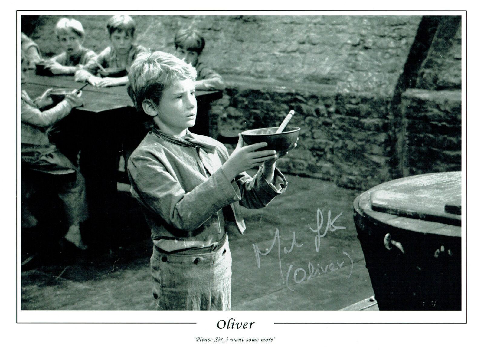 Mark LESTER SIGNED Autograph Oliver Twist Huge 16x12 Photo Poster painting AFTAL COA