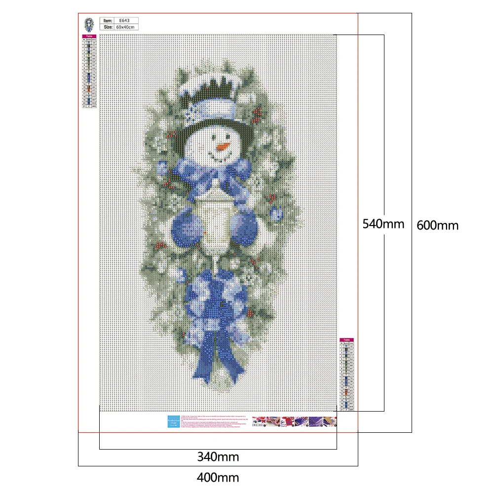 Diamond Painting - Full Round Drill - Snowman(40*60cm)