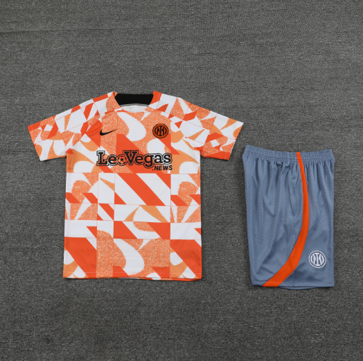 23/24 Inter Milan Training Kit Short Sleeve Football Shirt Thai Quality