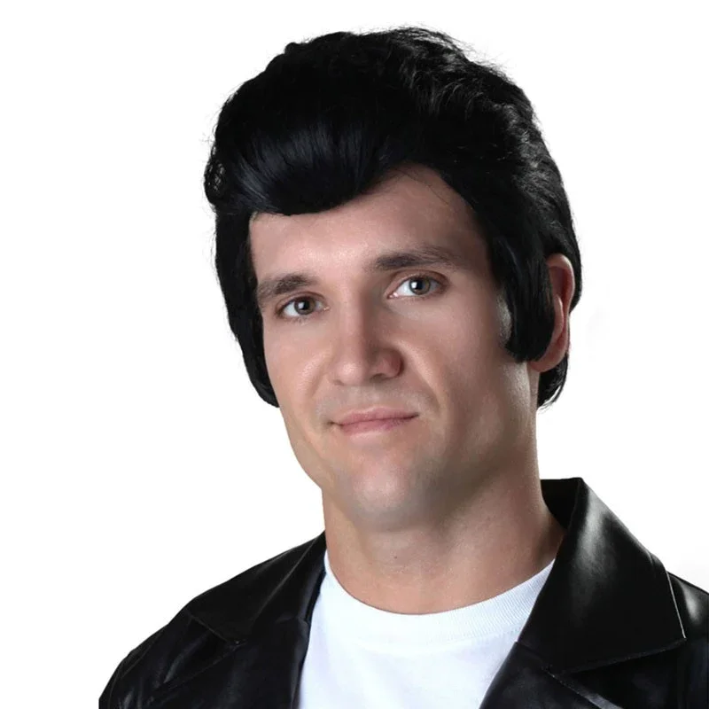 Elvis (2022)-Elvis Presley Cosplay Wig Heat Resistant Synthetic Hair Carnival Halloween Party Props