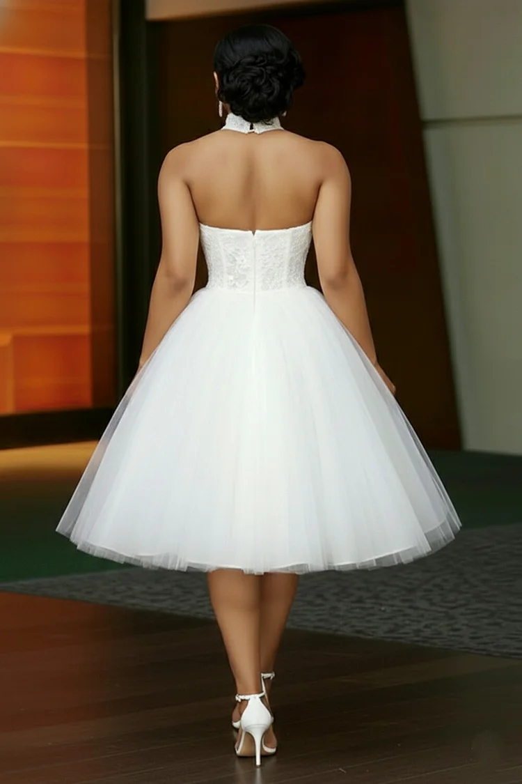 loragal white dress - "Elegance in every fold  This cascading ivory gown is pure sophistication. #EveningGlam #RuffledPerfection #ChicAndClassy #loragal # whitedress #maxidress #summerdress #party ID:L86560 Polyester Occasions Your next event dress is