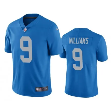 Men's Detroit Lions #9 Jameson Williams Blue Vapor Untouchable Limited Stitched Jersey 4RYS