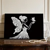 DIY Pearl Painting Butterfly Girl for Home Wall Decor with Frame(20x30cm)