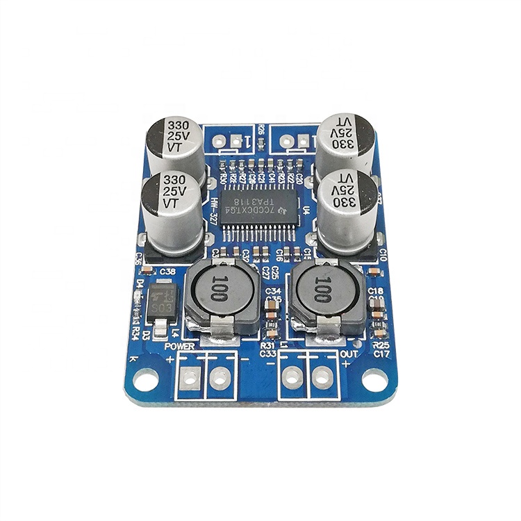 DC8-24V Speaker Digital Power Amplifier Board Short Circuit Mute 1X60W PBTL Mono Digital Audio Amplifier Board TPA3118