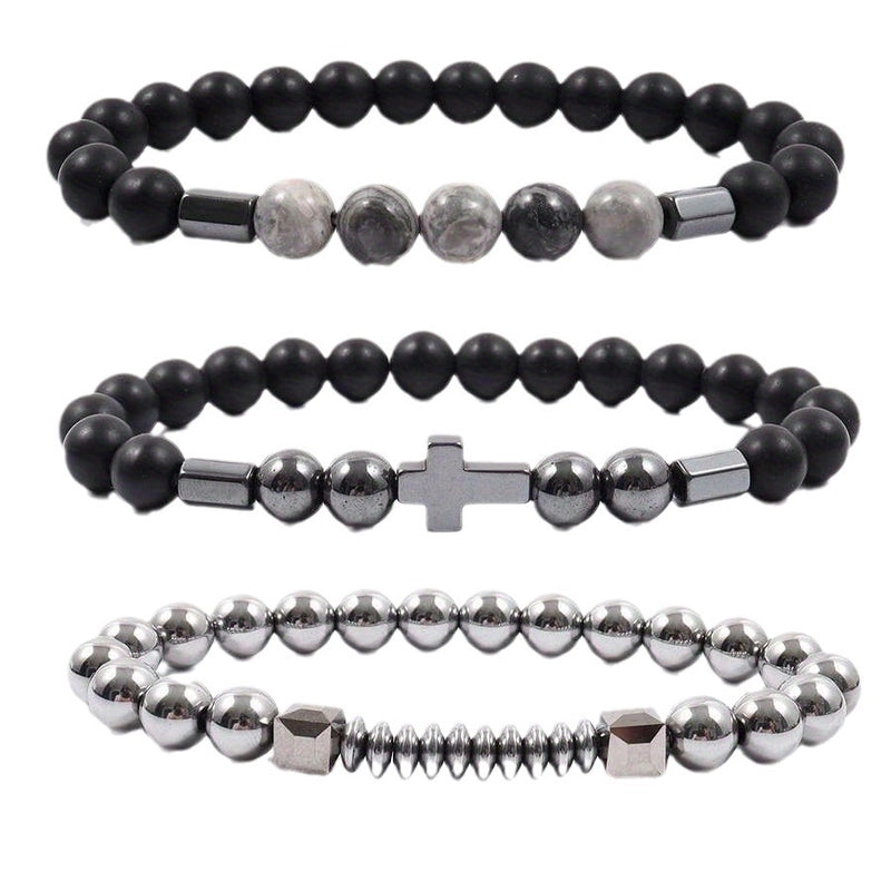 Alloy Acrylic Bracelet Vintage Boys Beaded Bracelet Men Trendy Brands Personality Men’s Bracelet Hip Hop Accessories