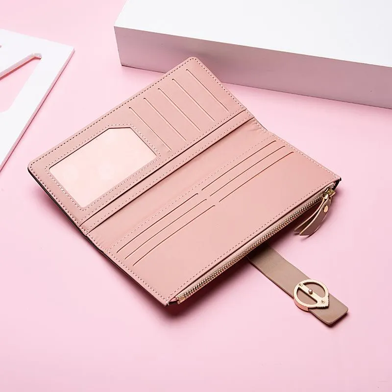 Wallet Long Girls New 2022 Zipper Embroidery Clutch Wallet Card Bag