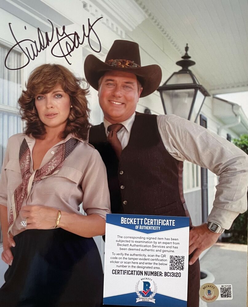 Linda Gray Dallas Original Signed 8X10 Photo Poster painting w/Beckett