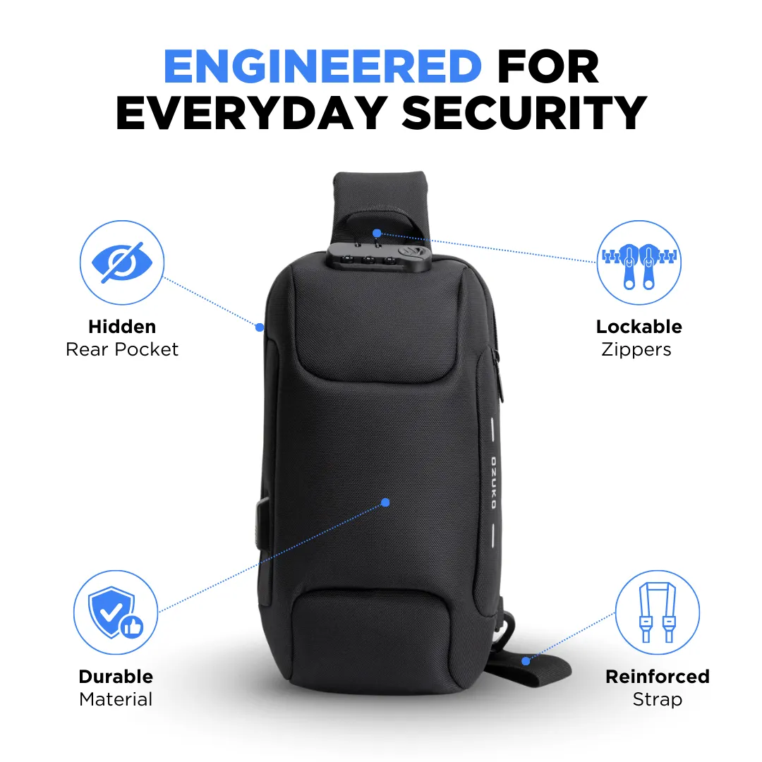 Anti-Theft Crossbody Charging Bag