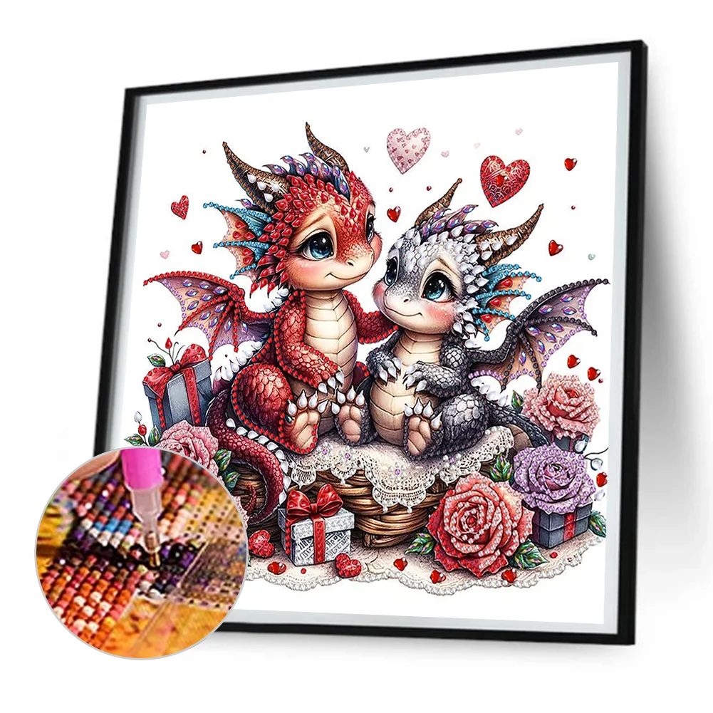 Diamond Painting - Partial Special Shaped Drill - Love Unicorn(Canvas|30*30cm)