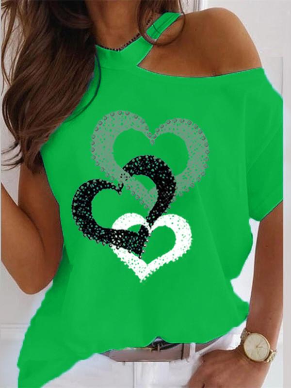 Women Half Sleeve V-neck Solid Color Dress