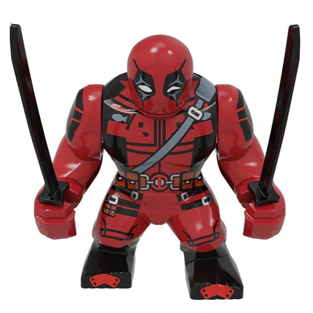Deadpool Custom Marvel Superhero Large Minifigure Minifigure Bricks monstertoys