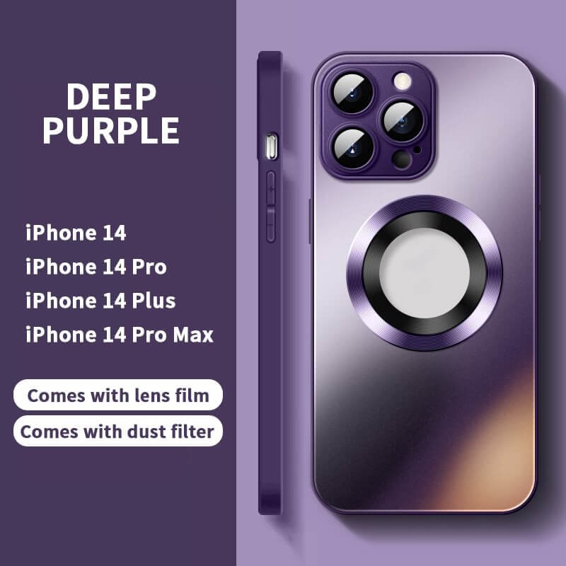 🔥2023 NEW🔥 Magnetic AG Glass Frosted Case With Camera Lens Protector For iPhone 14