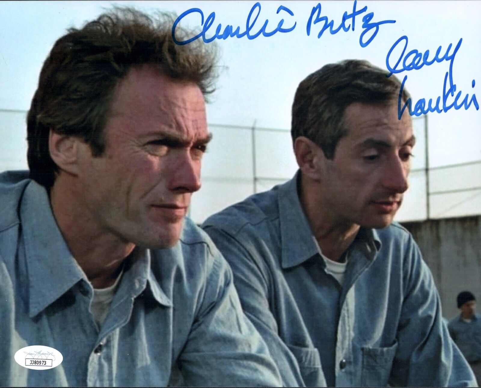 LARRY HANKIN Escape from Alcatraz Signed 8x10 Photo Poster painting IN PERSON Autograph JSA COA