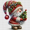 Christmas Tree Gnome - 11CT Stamped Cross Stitch - 40*40cm - Xmas