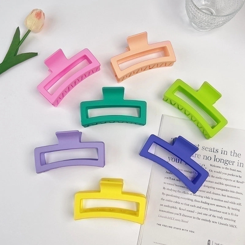 Women's IG Style Solid Color Plastic Hair Claws