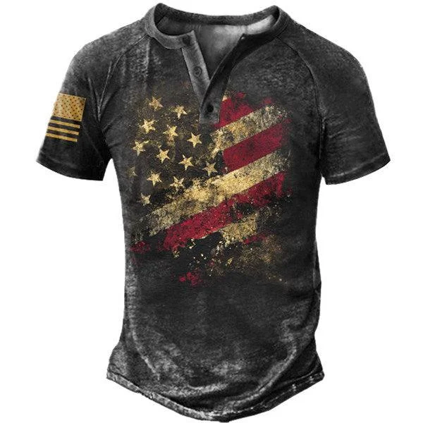 Worn Outdoor 2.0 Men Henley Short Sleeve T-Shirt