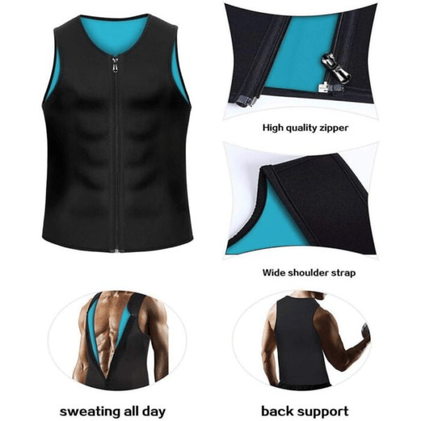 2025 Hot Sale Men's Compression Zipper Shaper Vest