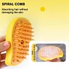 Steamy Cat Brush , 3 In1 Cat Steamy Brush, Self Cleaning Steam Cat Brush
