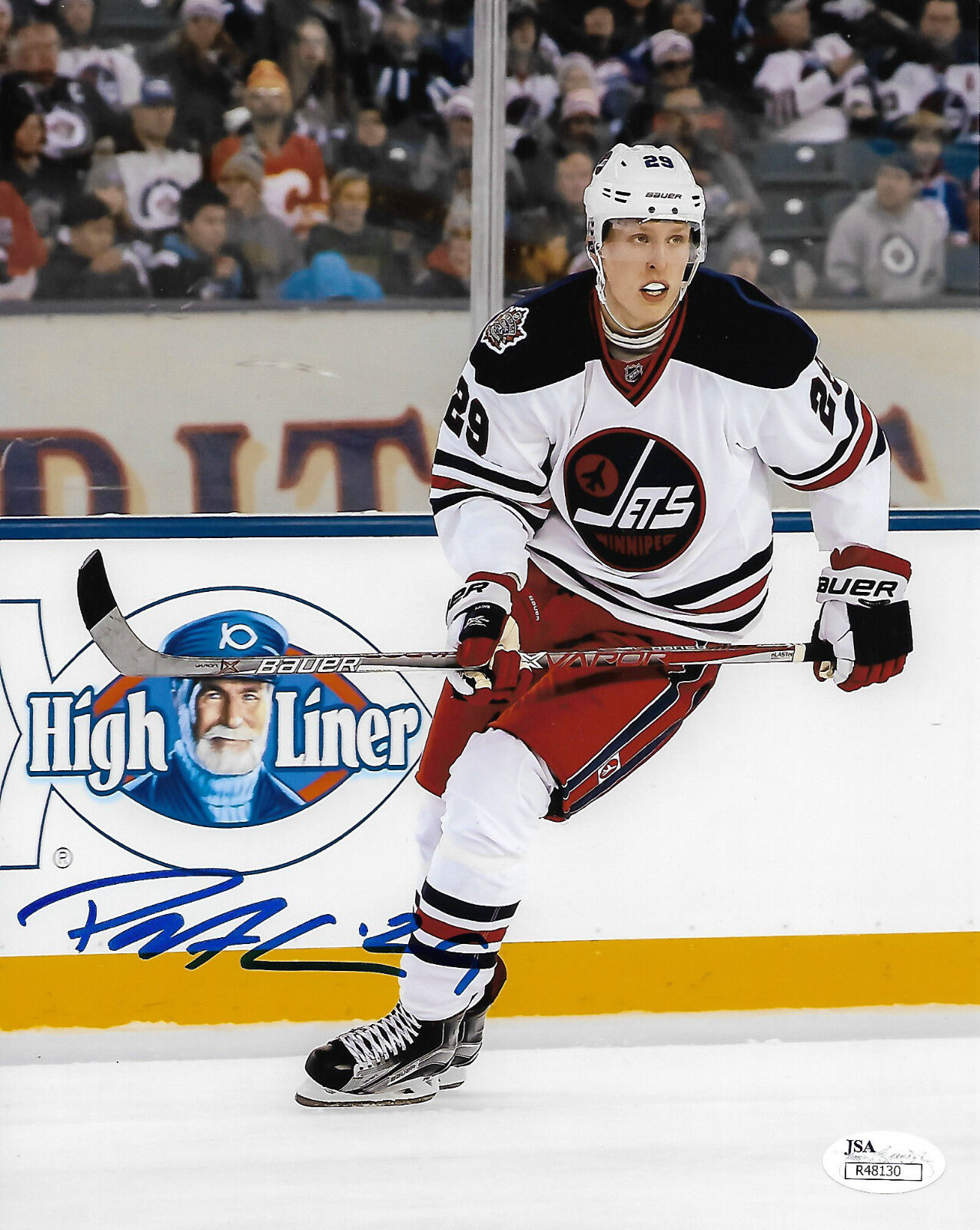 Winnipeg Jets Patrik ( Patrick ) Laine Signed Autographed 8x10 Photo Poster painting JSA COA A