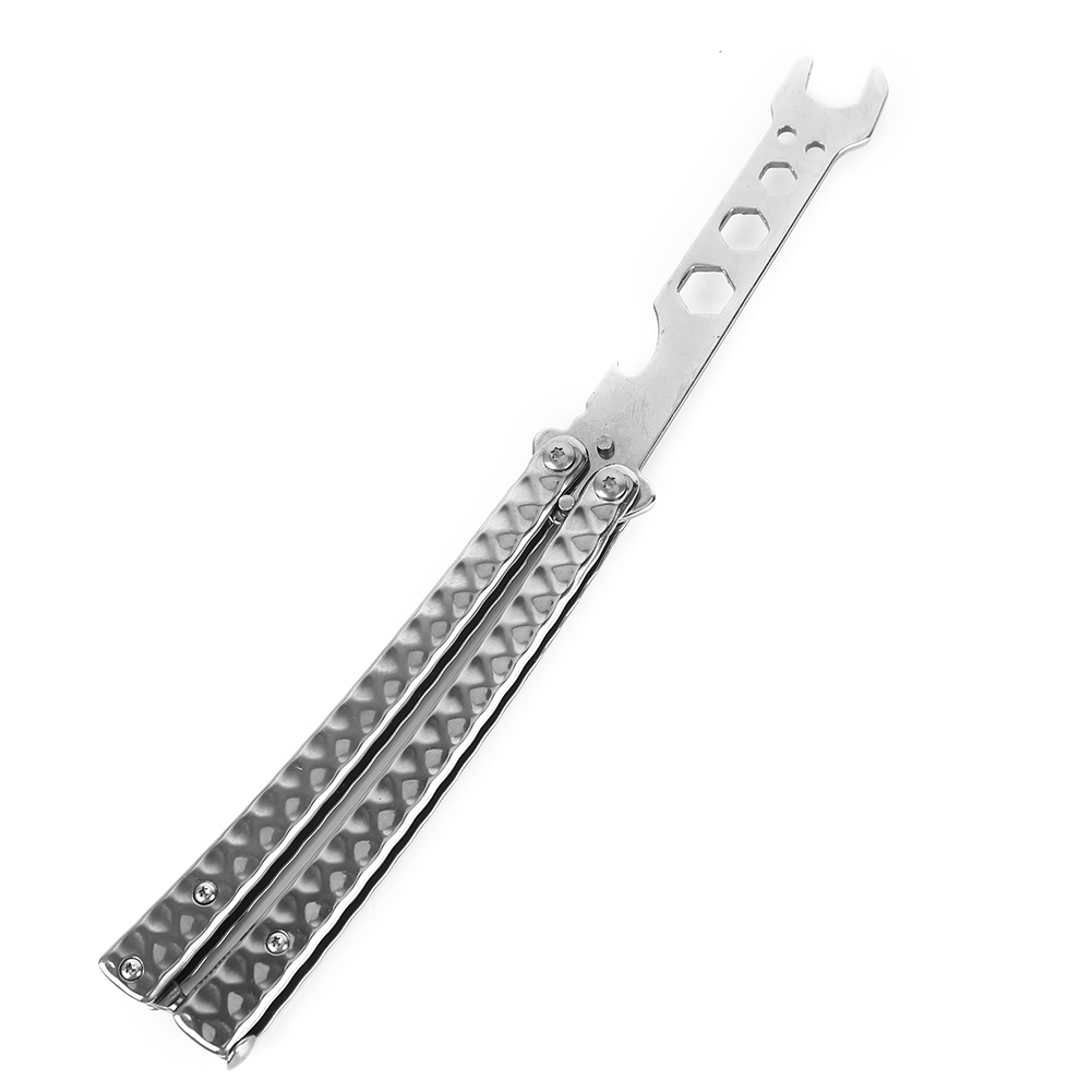 

Metal Folding Balisong Trainer Wrench Butterfly Knife Bottle Opener Tool, Colour, 501 Original