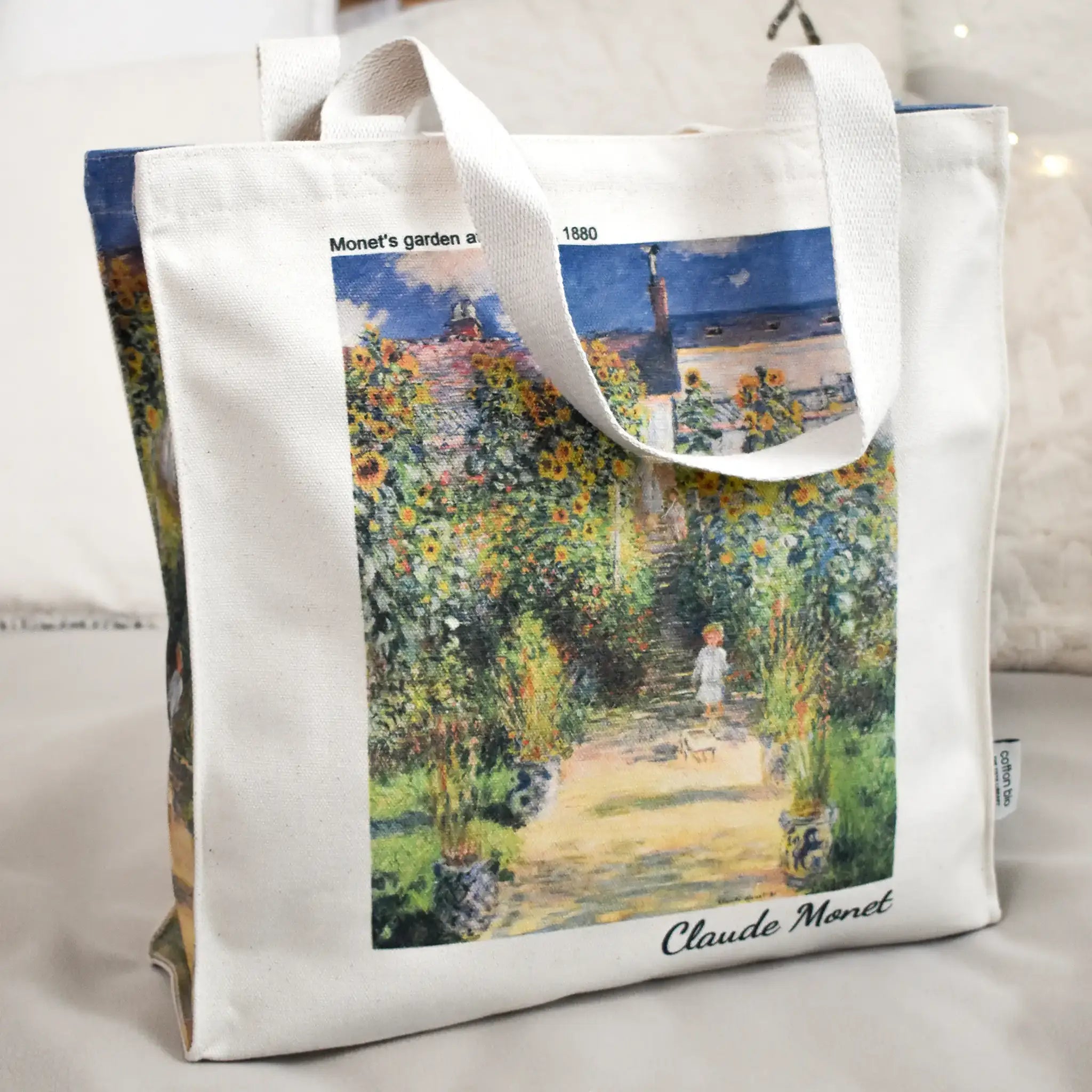 Claude Monet Garden - Thick Canvas Tote Bag