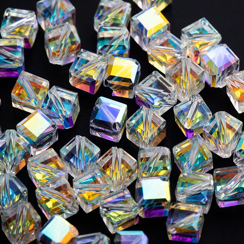 100 PCS/Package 50 PCS/Package Glass Solid Color Beads